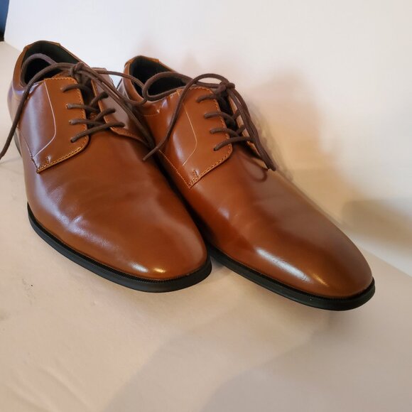 Alfani Men's Andrew Faux Leather Memory Foam Derby Plain Toe Size 10.5M. - Picture 3 of 9